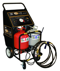 Constant pressure foam machine for the semi-professional