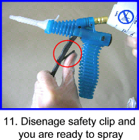Disengage safety clip